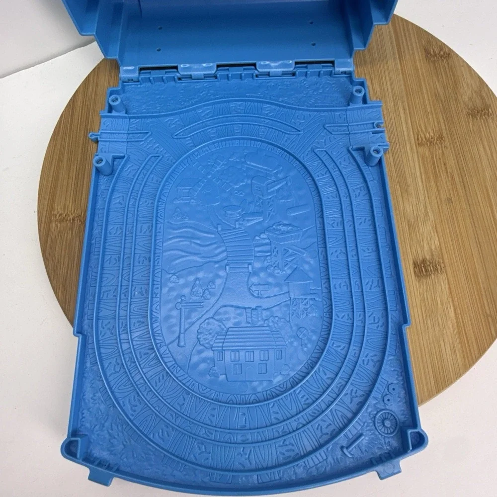 Thomas The Tank Engine Train Mattel Carrying Case Storage Toy Box Blue 2012